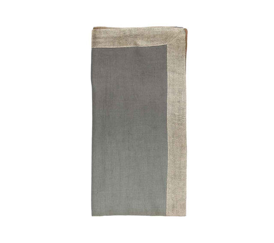 Servilleta Dip Dye Beige, Taupe & Gray Set de 4