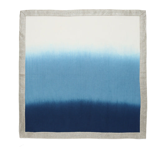 Servilleta Dip Dye Blue/White Set de 4
