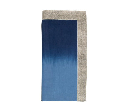 Servilleta Dip Dye Blue/White Set de 4