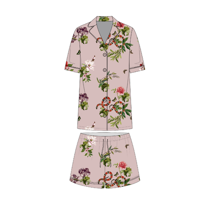 Pijama Short Pink Serpent