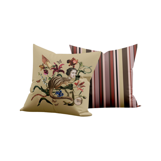 Cojín Bulba Taupe Woman Velvet