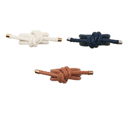 Napking Ring Rope Knot Set de 6