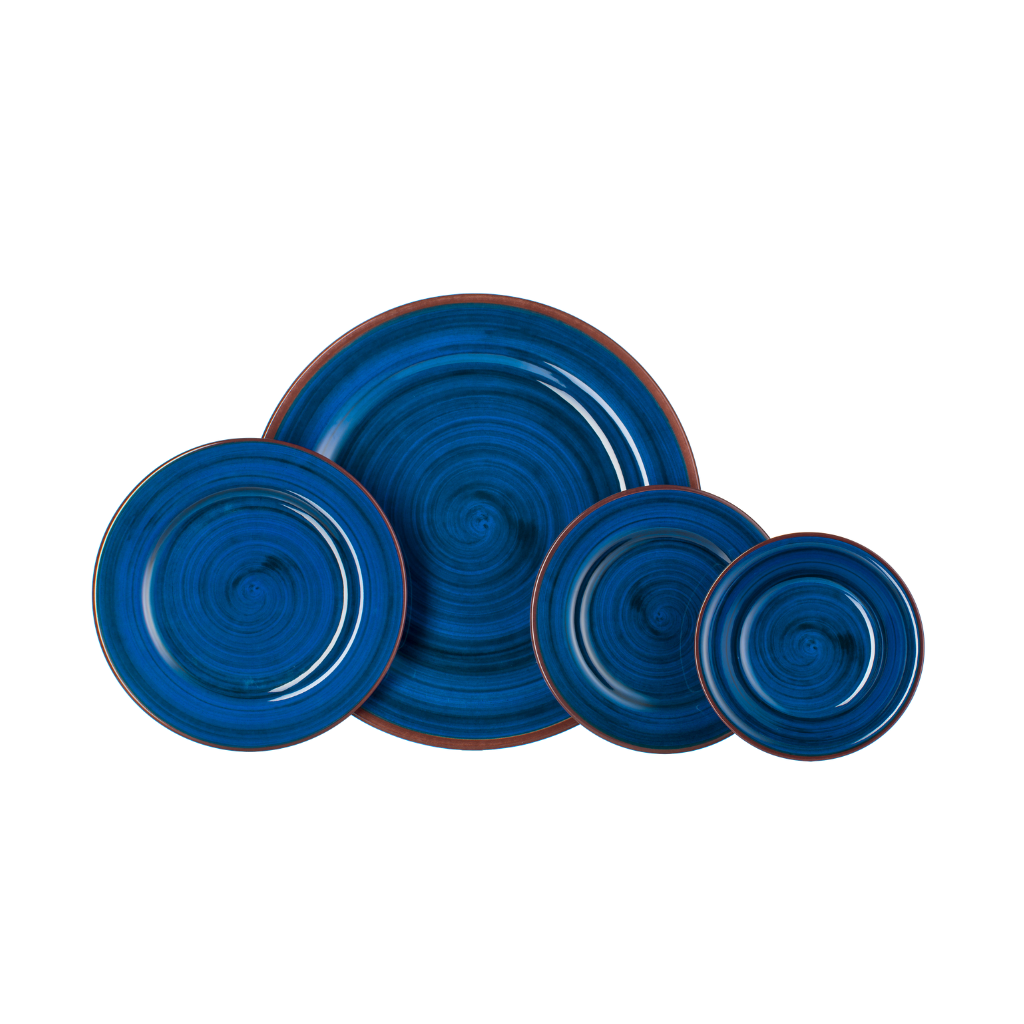 Saint Tropez Blue Plates Set de 6