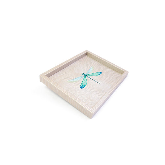 Charola Chica Tejus Plata Beige Libelula