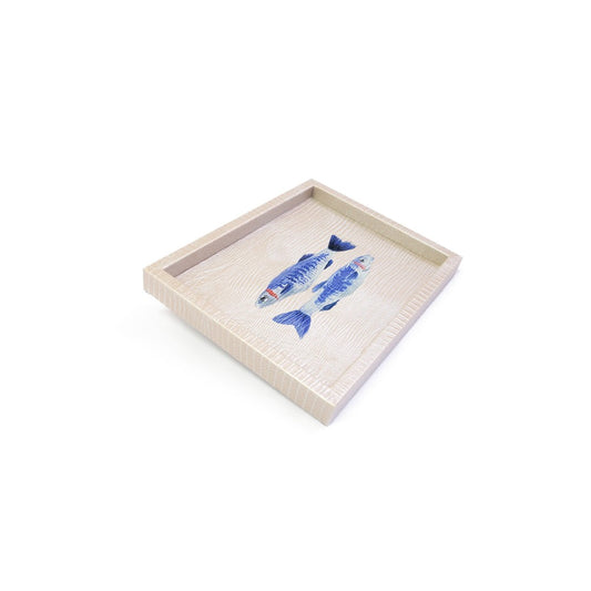 Charola Chica Tejus Plata Beige Sardinas
